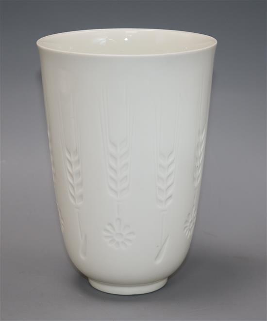 A Royal Copenhagen porcelain vase, ex Geoffrey Godden collection height 17.5cm